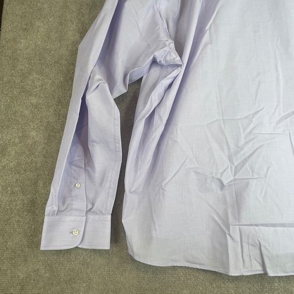 Scott & Taylor London Men's Dress Shirt Long Sleeve Easy Care Purple Size 20/51 - Picture 8 of 11